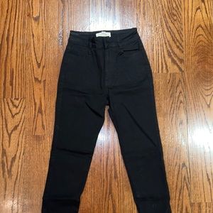 MYSTIQUE BOUTIQUE Black Non-ripped High-waisted Skinny Jeans